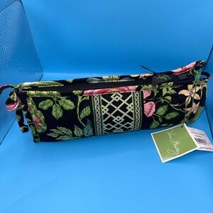 Vera Bradley Womens Small Bow Cosmetic Bag Pouch NWT Botanical Vacation Travel